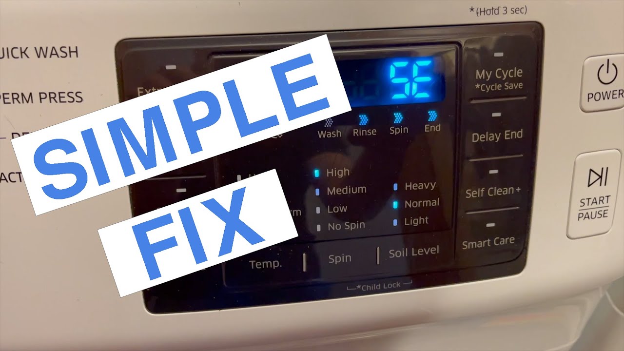 Cách sửa lỗi máy giặt Samsung 5E
