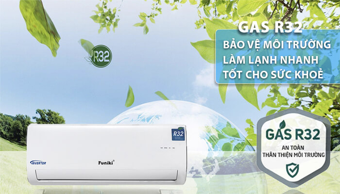 Sử dụng gas R32 thân thiện với môi trường