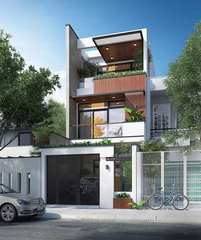 Mẫu nhà ống 3 tầng đẹp 5m, 11