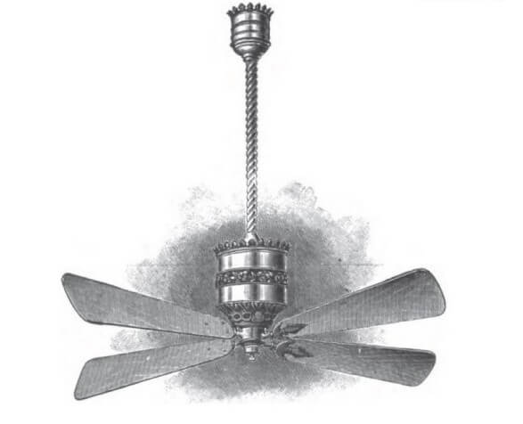 Quạt trần điện đầu tiên do Philip H. Diehl phát minh