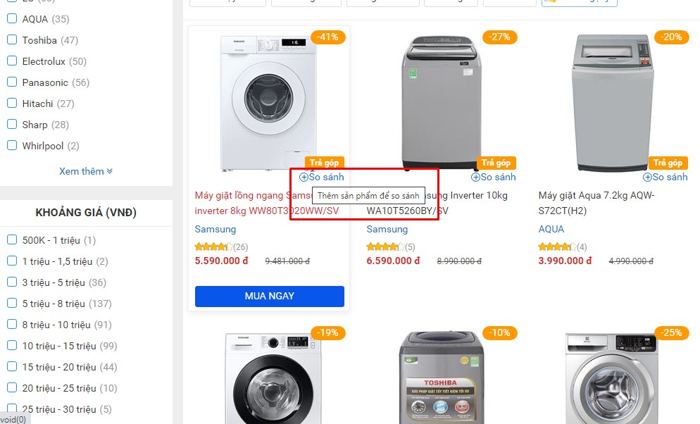 Bạn cần lưu ý điều gì khi mua máy giặt online?