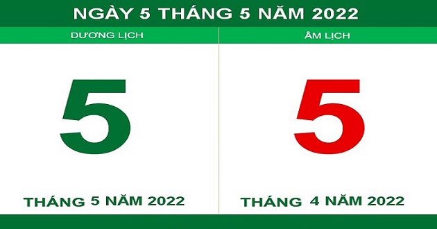 Ngày 5/5/2022 Dương lịch là ngày gì? Thuộc cung gì?