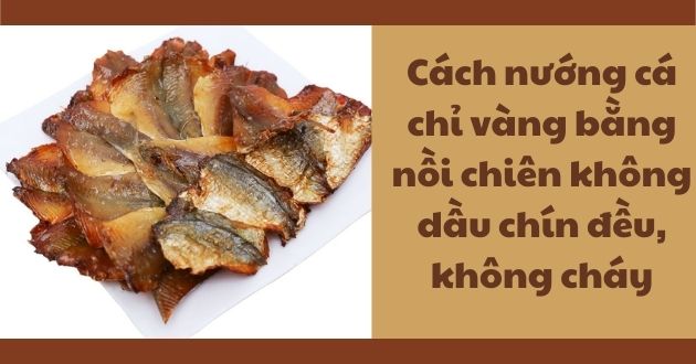 Cách nướng cá chỉ vàng bằng nồi chiên không dầu chín đều, không cháy - Honda Anh Dũng