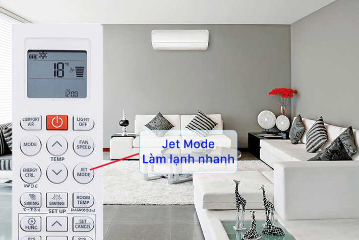 Cách sử dụng chế độ Jet Cool