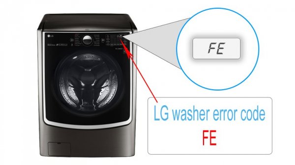 Nguyên nhân máy giặt LG báo lỗi FE