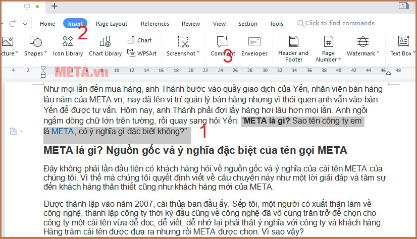 Cách tạo bình luận