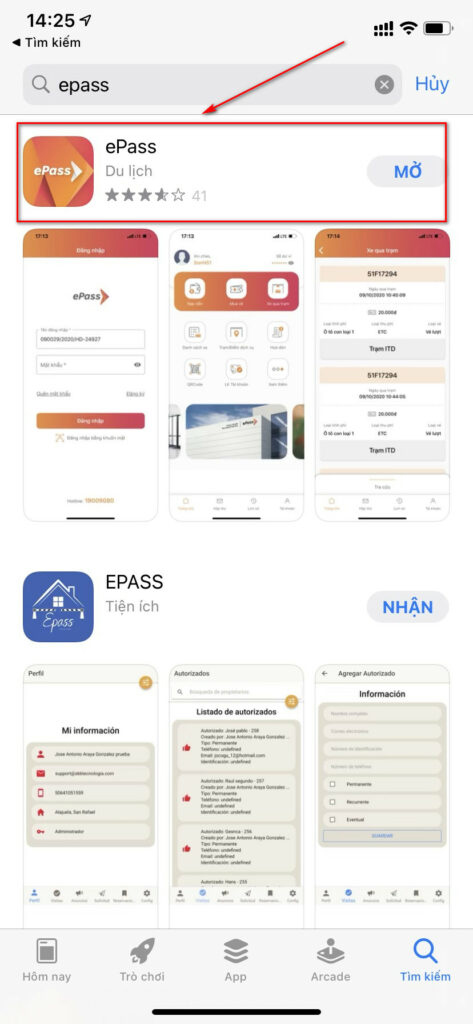 Tải xuống ứng dụng ePass cho điện thoại của bạn