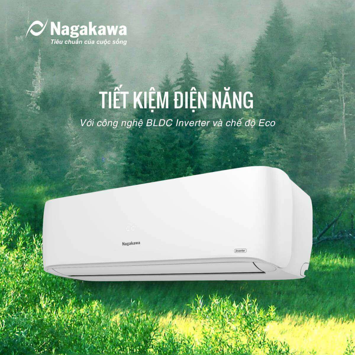 Tiết kiệm năng lượng tối ưu với công nghệ BLDC Inverter và chế độ Eco.