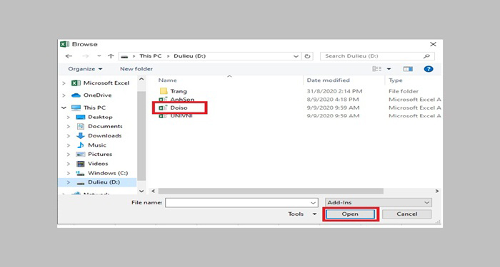 Cửa sổ add-on mở ra, chọn Browse để tìm thư mục chứa file tải về