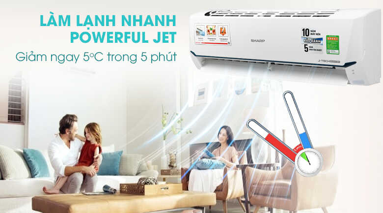 Công nghệ Super Jet trên máy lạnh Sharp mới nhất