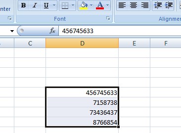 Cách gõ số 0 trong Excel