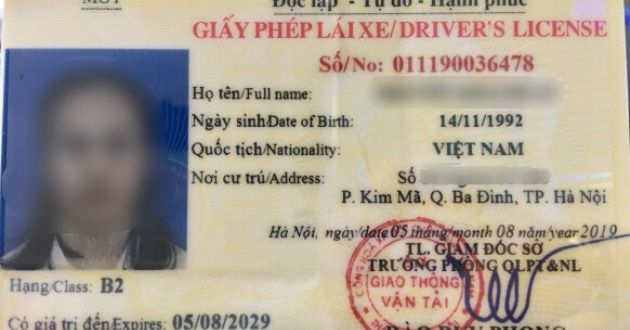 Các loại giấy phép lái xe