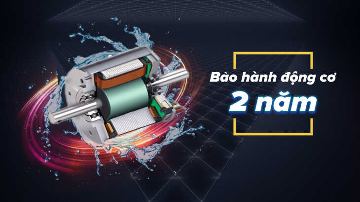 Bảo hành động cơ lên ​​đến 2 năm. 