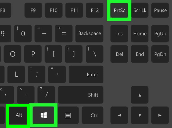 Phím tắt để chụp ảnh màn hình máy tính của bạn bằng Windows + Alt + PrtSc
