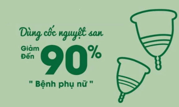 Cốc nguyệt san giúp hạn chế các bệnh phụ nữ