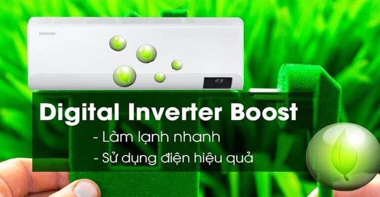 Công nghệ điều hòa không khí Samsung Digital Inverter Boost giúp tiết kiệm điện tối ưu