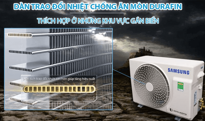 Công nghệ điều hòa không khí Samsung DuraFin chống ăn mòn