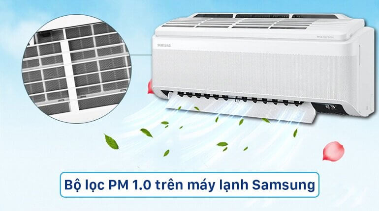 Máy lạnh Samsung có bộ lọc PM 1.0 lọc bụi siêu mịn