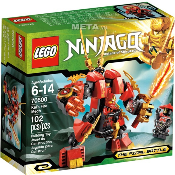 Đồ chơi xếp hình Lego Ninjago 70500 - Rô bốt lửa của Kai