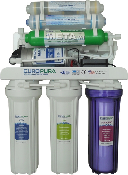 Máy lọc nước Europura 7 cấp lọc EU107