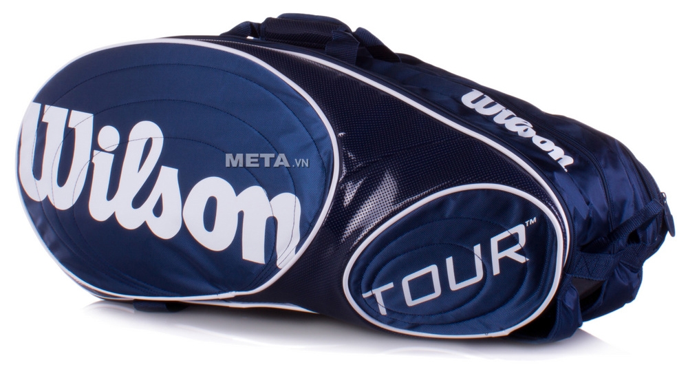 Bao vợt tennis Wilson Tour 12 Pack Blue WRZ846312 Bao vợt tennis Wilson Tour 12 Pack Blue WRZ846312