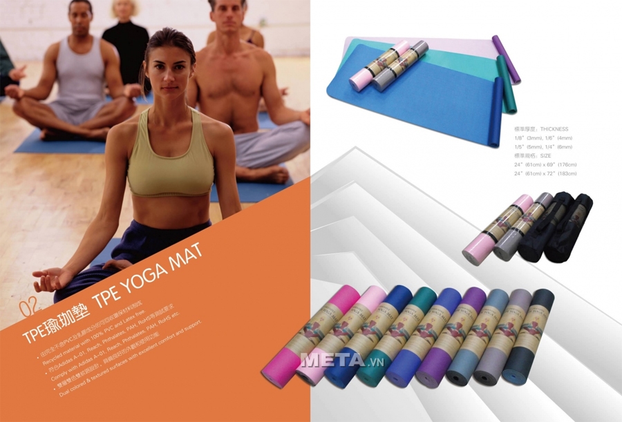 Thảm tập yoga Procare TPE Pro-01 (Pro John) Thảm tập yoga Procare TPE Pro-01 (Pro John)