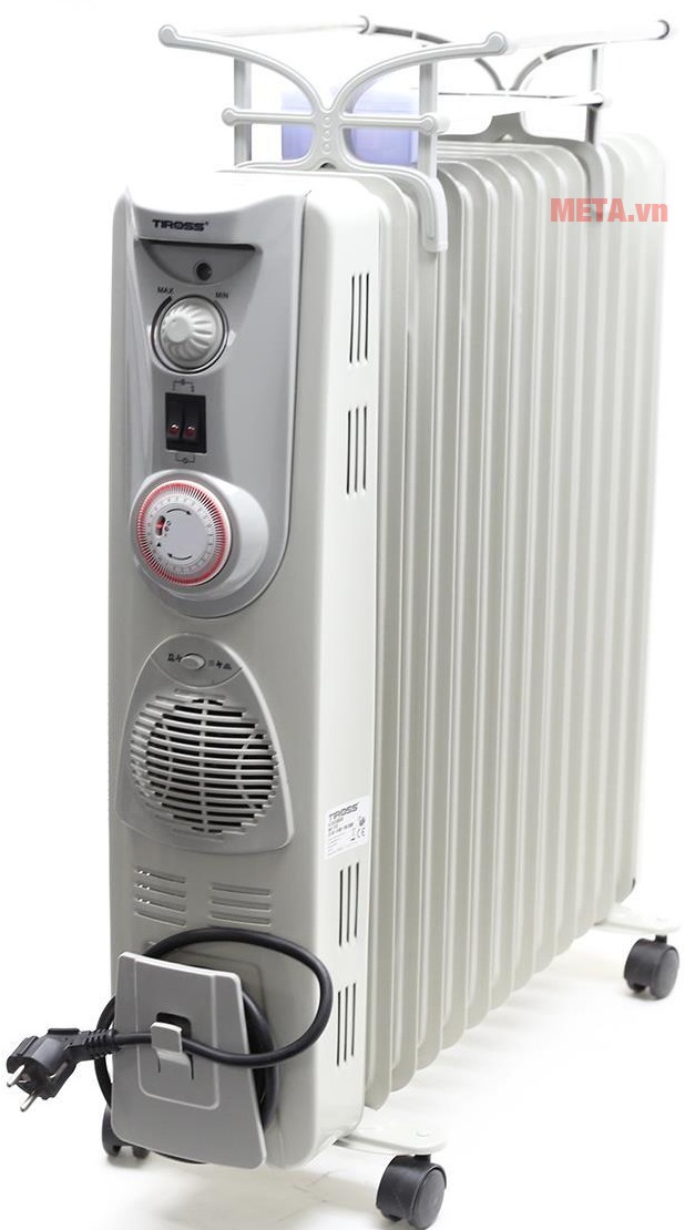 Top máy sưởi dầu tốt nhất dành cho người già Máy sưởi dầu Tiross 13 thanh TS-926