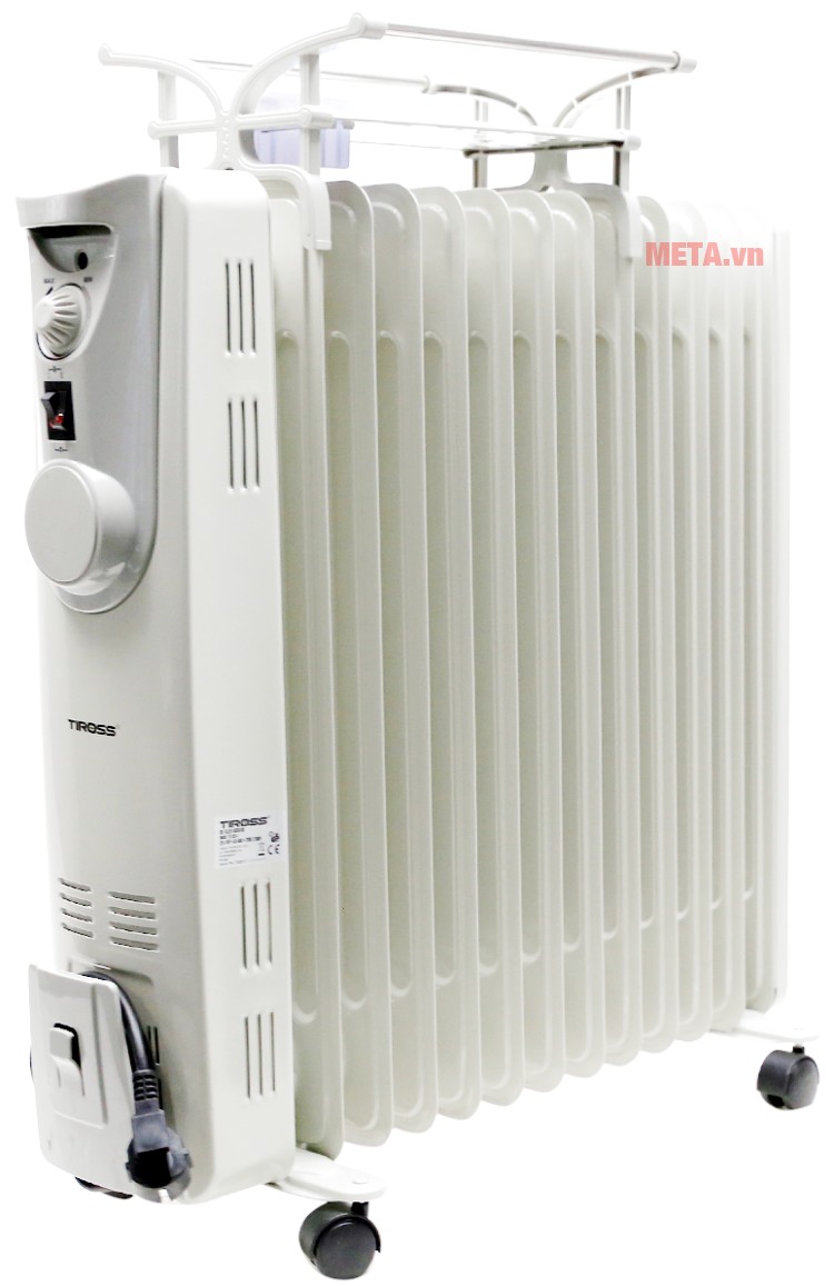 Máy sưởi dầu Tiross TS926-1 có 13 tấm sưởi nên thích hợp với phòng có diện tích từ 20 - 25 m2. Máy sưởi dầu Tiross TS926-1 có 13 tấm sưởi nên thích hợp với phòng có diện tích từ 20 - 25 m2.