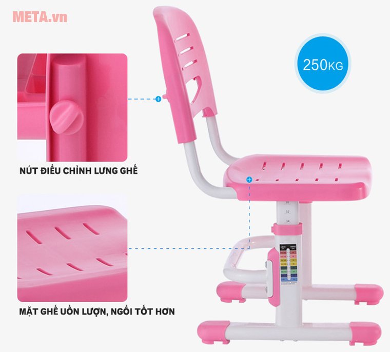 Bàn học sinh Best Desk với ghế có thể điều chỉnh lưng phù hợp Bàn học sinh Best Desk với ghế có thể điều chỉnh lưng phù hợp