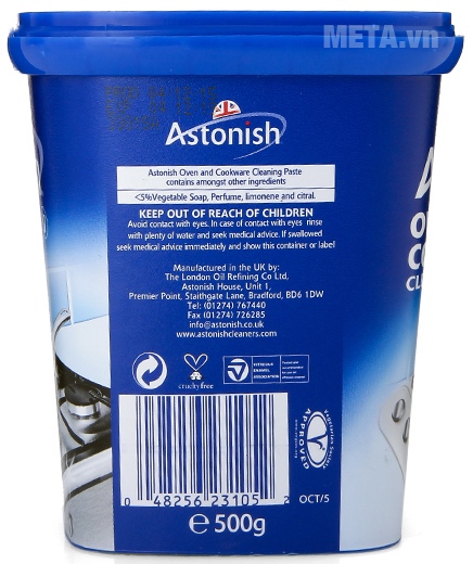 Chất tẩy rửa dụng cụ nhà bếp Astonish 500g