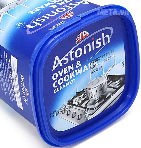 Chất tẩy rửa dụng cụ nhà bếp Astonish 500g được đóng gói chắc chắn.