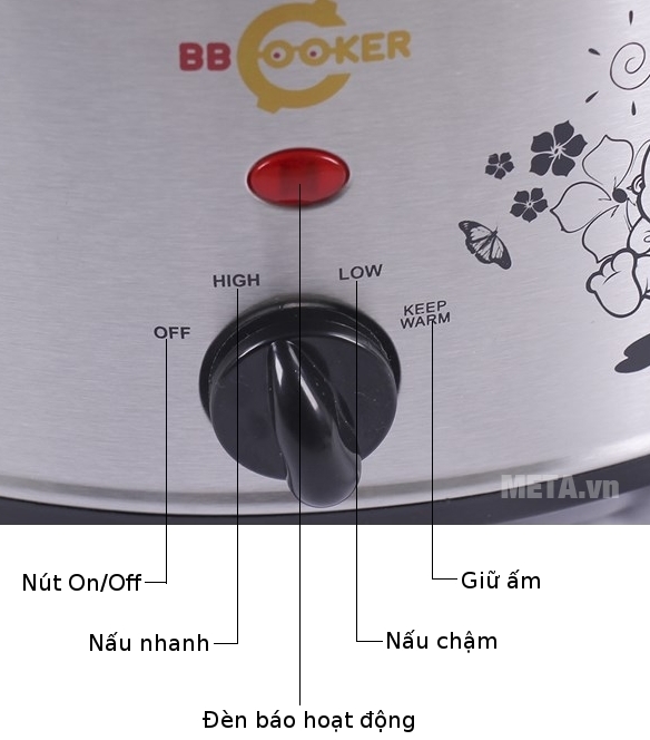 Nồi nấu cháo đa năng Hàn Quốc BBCooker (2,5 lít) nấu nhanh, nấu chậm giữ ấm 