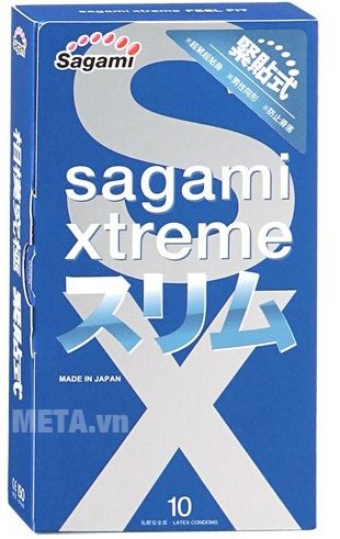 Bao cao su Sagami Xtreme Feel Fit có thiết kế mỏng ôm khít dương vật