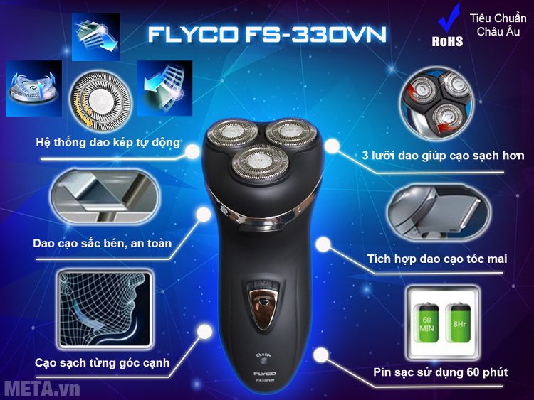 Máy cạo râu Flyco FS-330VN Máy cạo râu Flyco FS-330VN