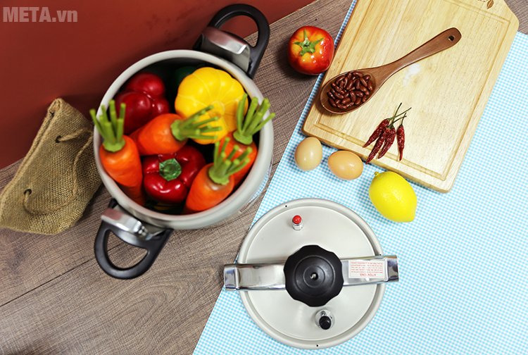 Nồi áp suất Tianxi TCO22 giúp bạn nấu được lượng thực phẩm lớn Nồi áp suất Tianxi TCO22 giúp bạn nấu được lượng thực phẩm lớn