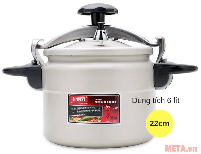 Nồi áp suất Tianxi TCO22 dung tích 6 lít Nồi áp suất Tianxi TCO22 dung tích 6 lít