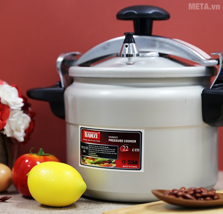 Nồi áp suất Tianxi TCO22 làm bằng hợp kim nhôm siêu bền Nồi áp suất Tianxi TCO22 làm bằng hợp kim nhôm siêu bền